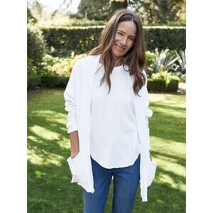 Women's Frank and Eileen Barbara Beach Cardigan in White size S